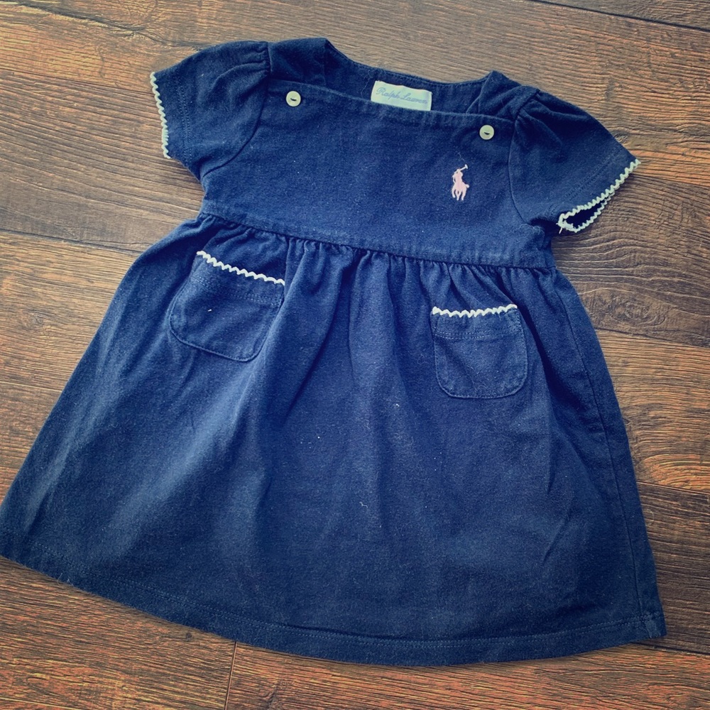 💕✨ Baby Girl Navy Ralph Lauren Dress✨💕